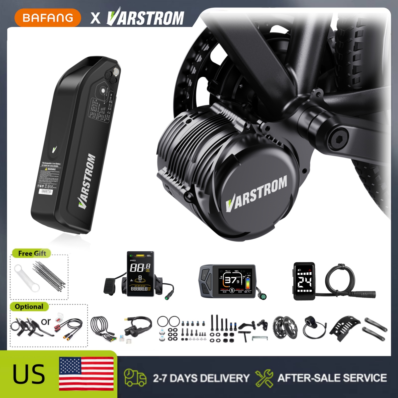 Tongsheng TSDZ2B 500W TSDZ8 75 - Side Hung Mid Drive Motor Kit recensie en prijs